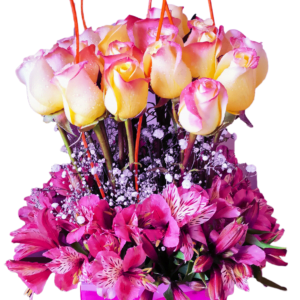 Arreglo Floral Rosa colibre (A-29)