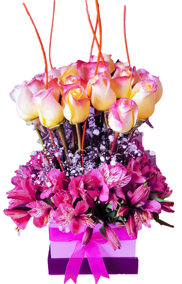 Arreglo Floral Rosa colibre (A-29)