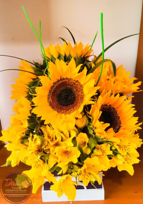 Arreglo Floral 10 girasoles (A-55)