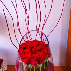 Arreglo Floral Pasión Escarlata (A-59)