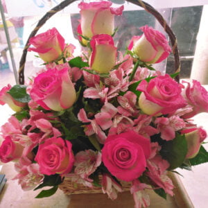 Encanto Rosado en Cesta (C-11)