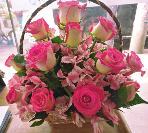 Encanto Rosado en Cesta (C-11)